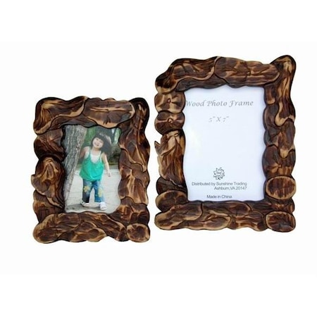 Sunshine Trading Sunshine Trading ST-19-7 Handmade Wood Photo Frame - 5 x 7 Inch ST-19-7